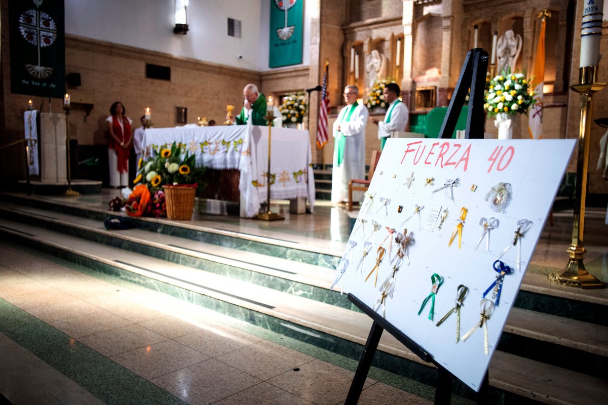 Fuerza Inc., a Catholic nonprofit supporting Spanish-speaking parents of children with developmental disabilities, celebrated its 40th anniversary Mass at St. Matthias Church in Huntington Park on Oct. 18, 2026. (Michael Goulding)