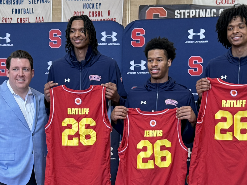 Stepinac’s Three Basketball All-Americans Receive Their Jerseys