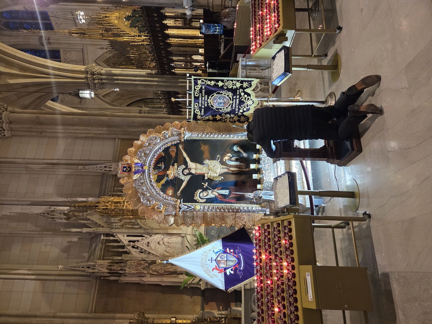 The Señor de los Milagros altar at St. Patrick’s Cathedral