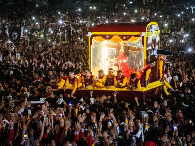 Manila’s First Post-Pandemic Mega-Procession of Black Nazarene Draws Millions