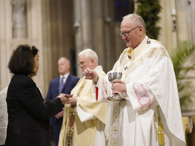 Cardinal Dolan Celebrates the Mass of the Lord's Supper at St. Patrick's Cathedral​