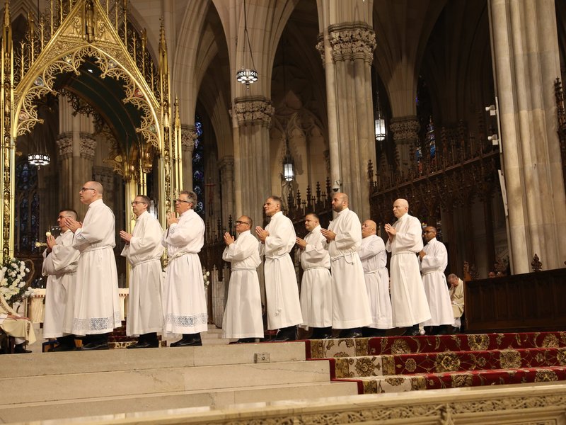 Eleven Permanent Deacons Ordained at St. Patrick's Cathedral​
