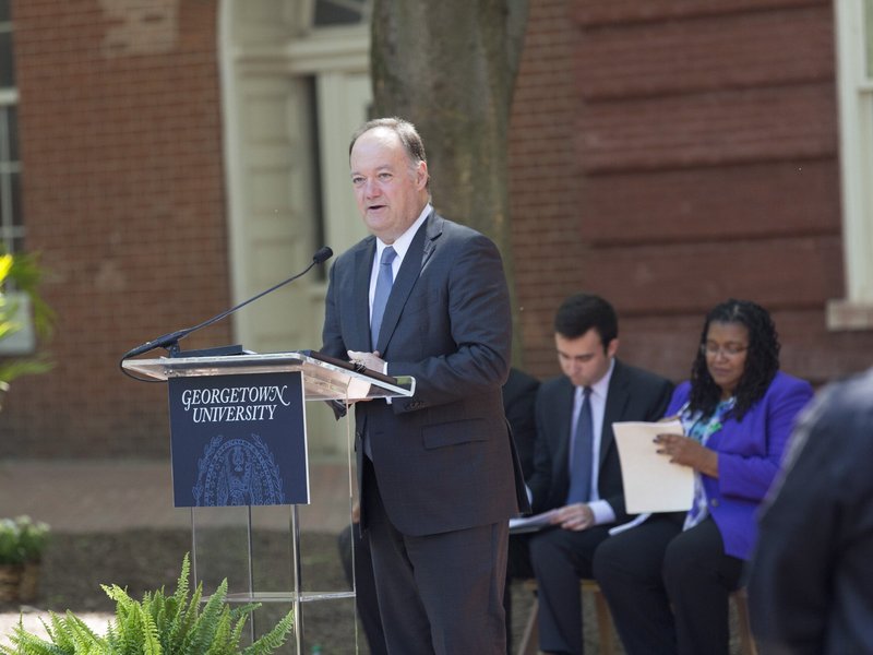 Georgetown University President Steps Down for Health Reasons