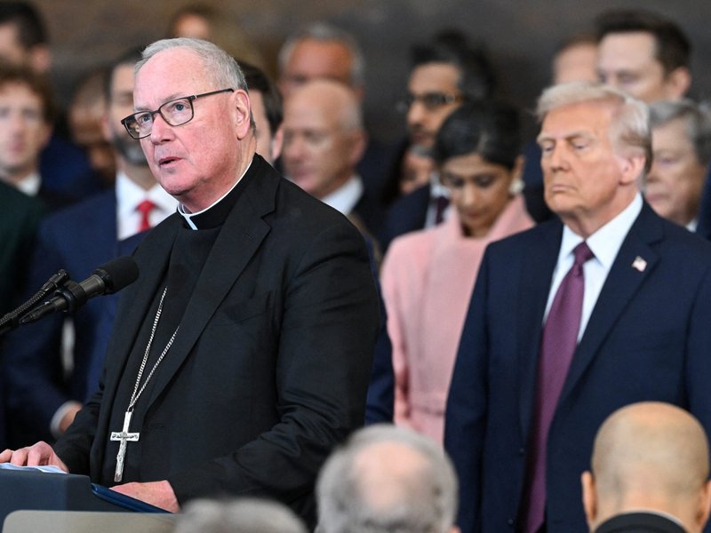 Cardinal Timothy Dolan Leads Invocation at Presidential Inauguration