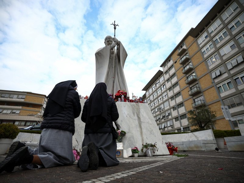 Pope's Condition Improving Slightly