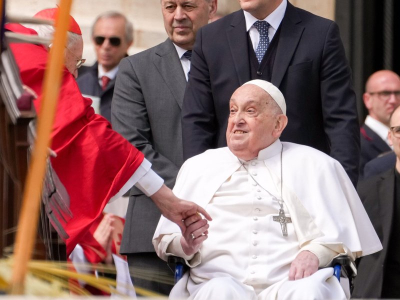 On Palm Sunday, Recovering Pope Says To Carry the Cross With Compassion