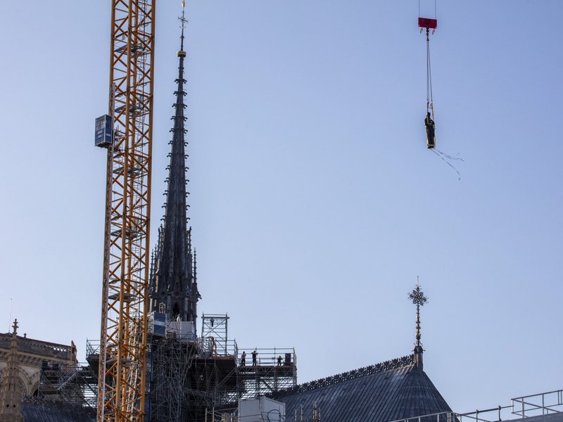 Notre Dame Prepares To Reopen Towers' Tour With Return of Famed Statues to Rooftop