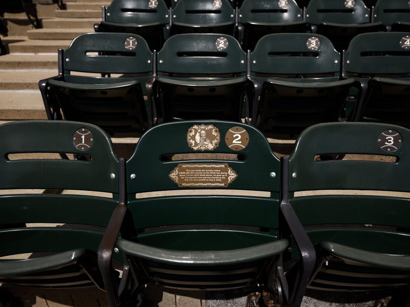 Seat Where Pope Leo Saw First Game of 2005 World Series Gains Fame
