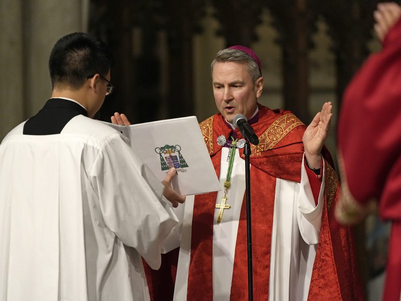 Vísperas Solemnes ofrecidas en la Catedral de San Patricio un día antes de la instalación