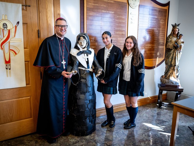 Notre Dame Academy Welcomes Archbishop Ronald Hicks for Special Mass on Campus