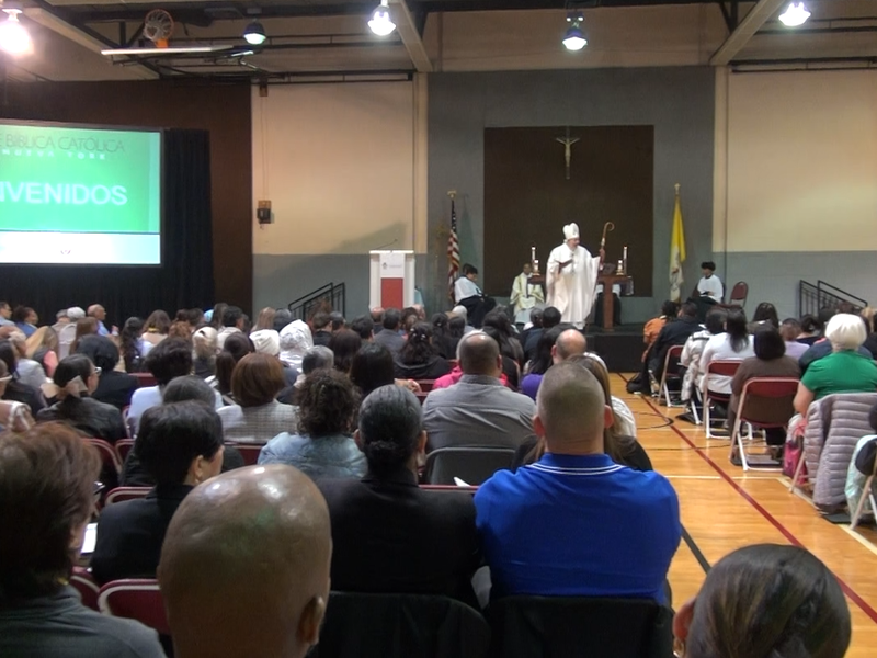 El obispo Joseph Espaillat presentó la Cumbre Bíblica Católica en Nueva York | Bishop Joseph Espaillat presented the Catholic Biblical Summit in New York