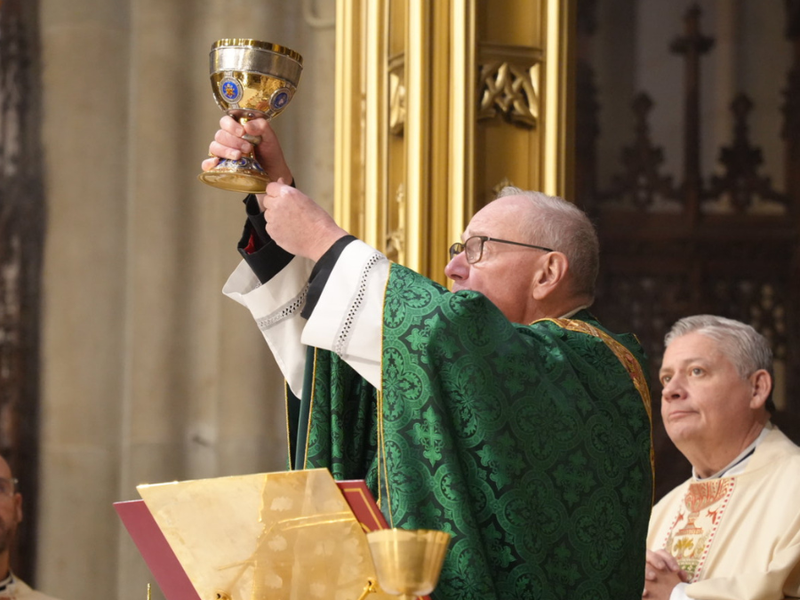 Cardinal Dolan Celebrates Final Sunday Mass at St. Patrick’s Cathedral