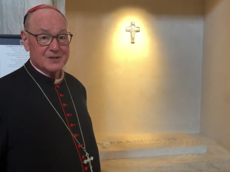 A Word from Cardinal Dolan: Rome | Tomb of Pope Francis