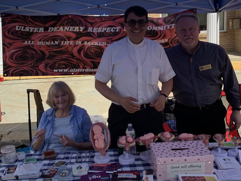 Ulster Deanery Respect Life Committee Engages the Public at Blueberry Festival in Ellenville