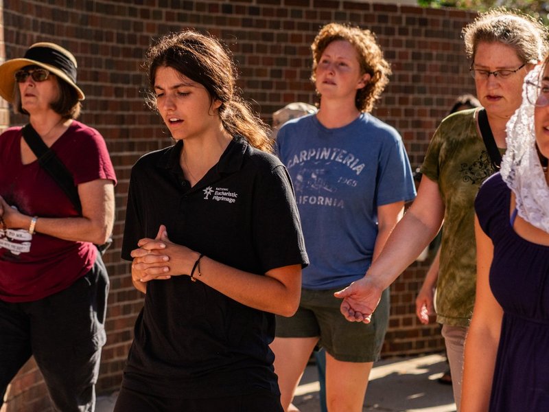 Catholic Convert Says National Eucharistic Pilgrimage Feels like God 'Rolling out The Red Carpet'