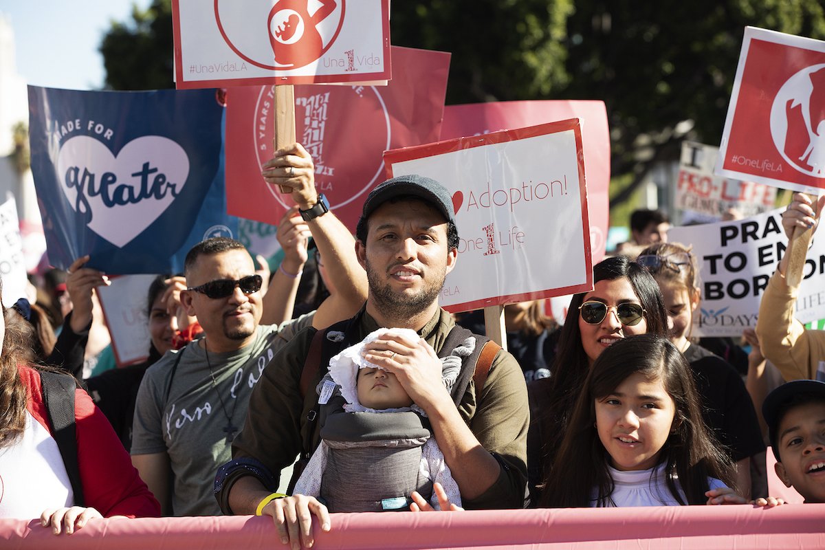 The fifth annual OneLife LA on January 19 drew more than 15,000 people, who walked in support of ‘the great cause of our times’ – the celebration of life from conception to natural death. VICTOR ALEMÁN/ANGELUS NEWS