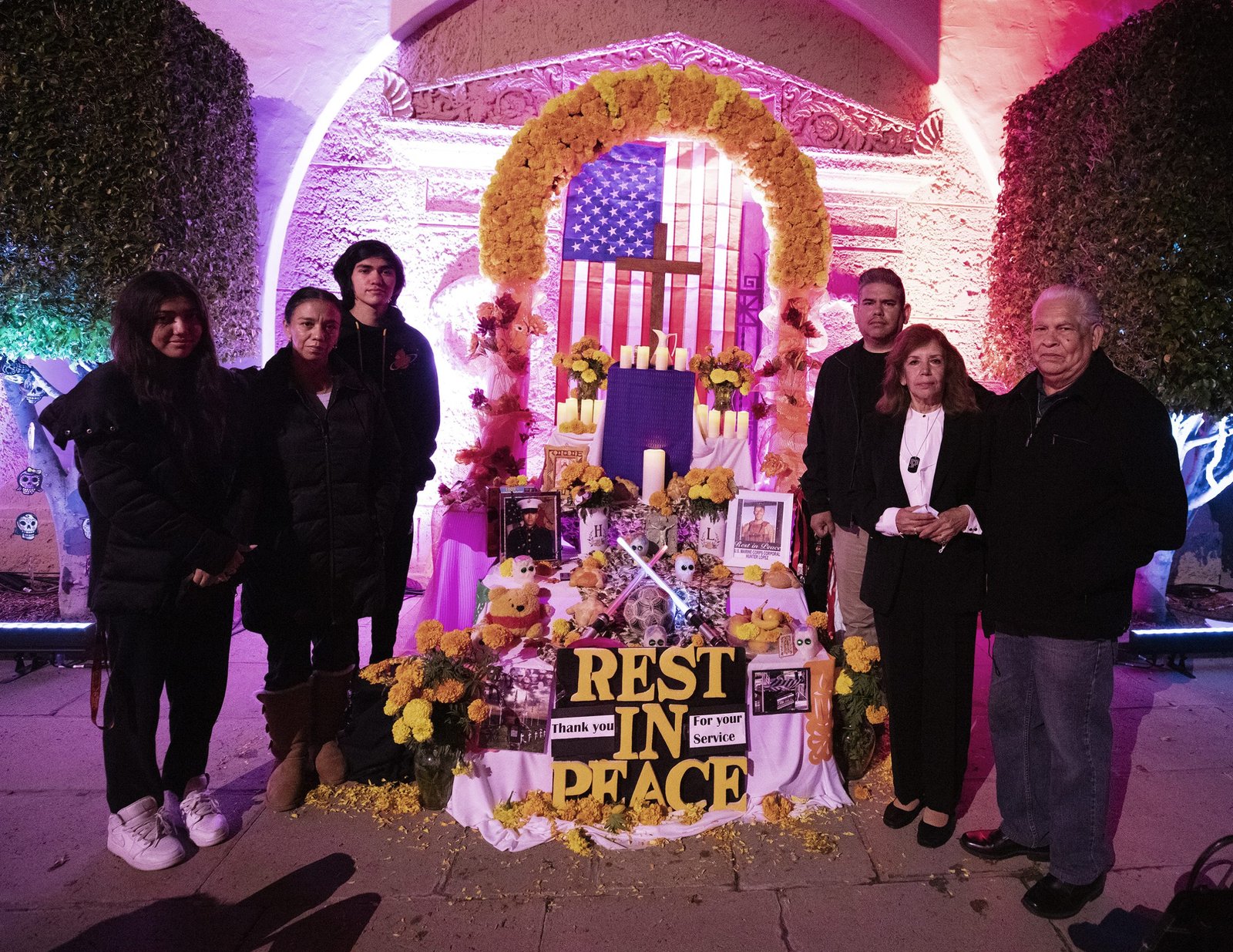 The event included altars honoring the lives of victims of human trafficking, those who have died from mental health conditions, the unborn, those who have died from COVID-19, and fallen service members in Afghanistan. (Victor Alemán)