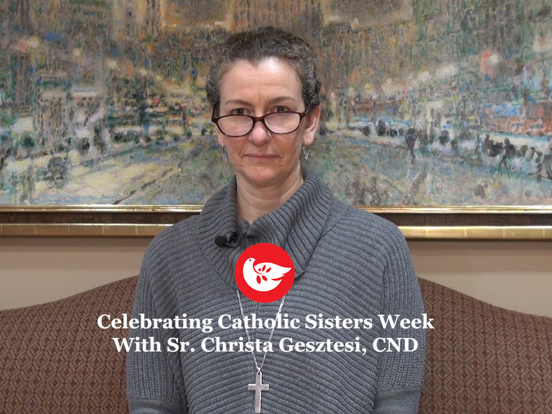 Celebrating National Sisters Week, Highlighting the Work of Sister Christa Gesztesi, CND