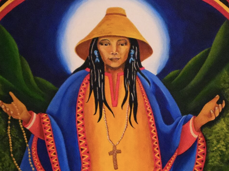 New York Artist, Seattle Cathedral, Indigenous Elders Join To Create St. Kateri Icon​