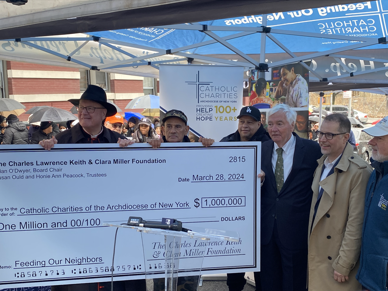 Catholic Charities of the Archdiocese of New York Receives $1 Million Donation for Food Distribution