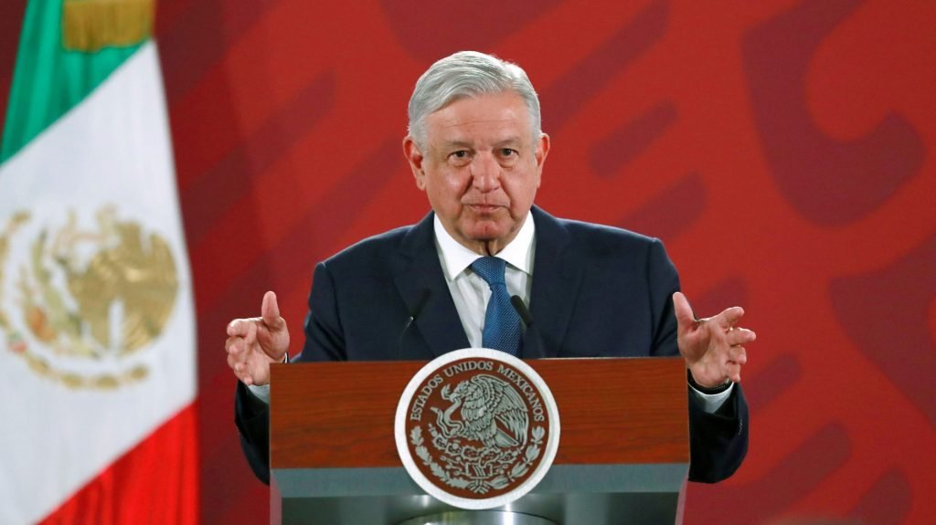 Mexican President Andres Manuel Lopez Obrador attends a news conference at the National Palace in Mexico City, Mexico Dec. 10, 2019. (CNS photo/Henry Romero, Reuters)
