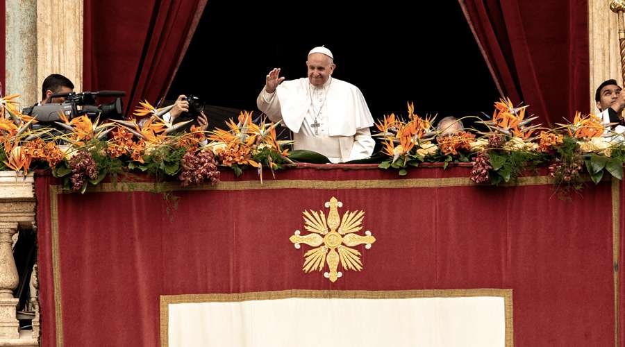 Bendición Urbi et Orbi de Pascua 2019. Foto: Daniel Ibáñez / ACI Prensa