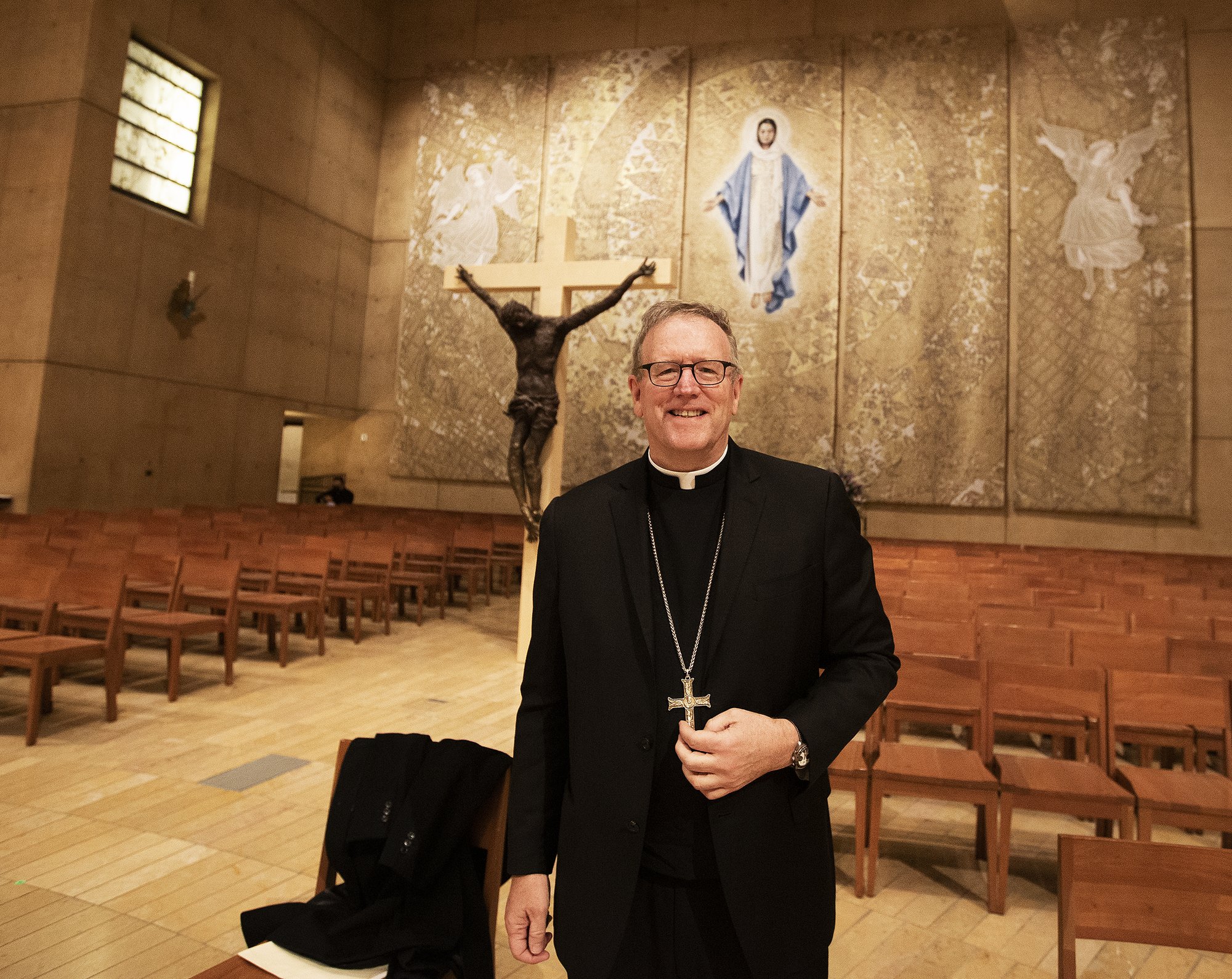 El Obispo Auxiliar de Los Ángeles, Mons. Robert Barron. (Foto: Victor Alemán)