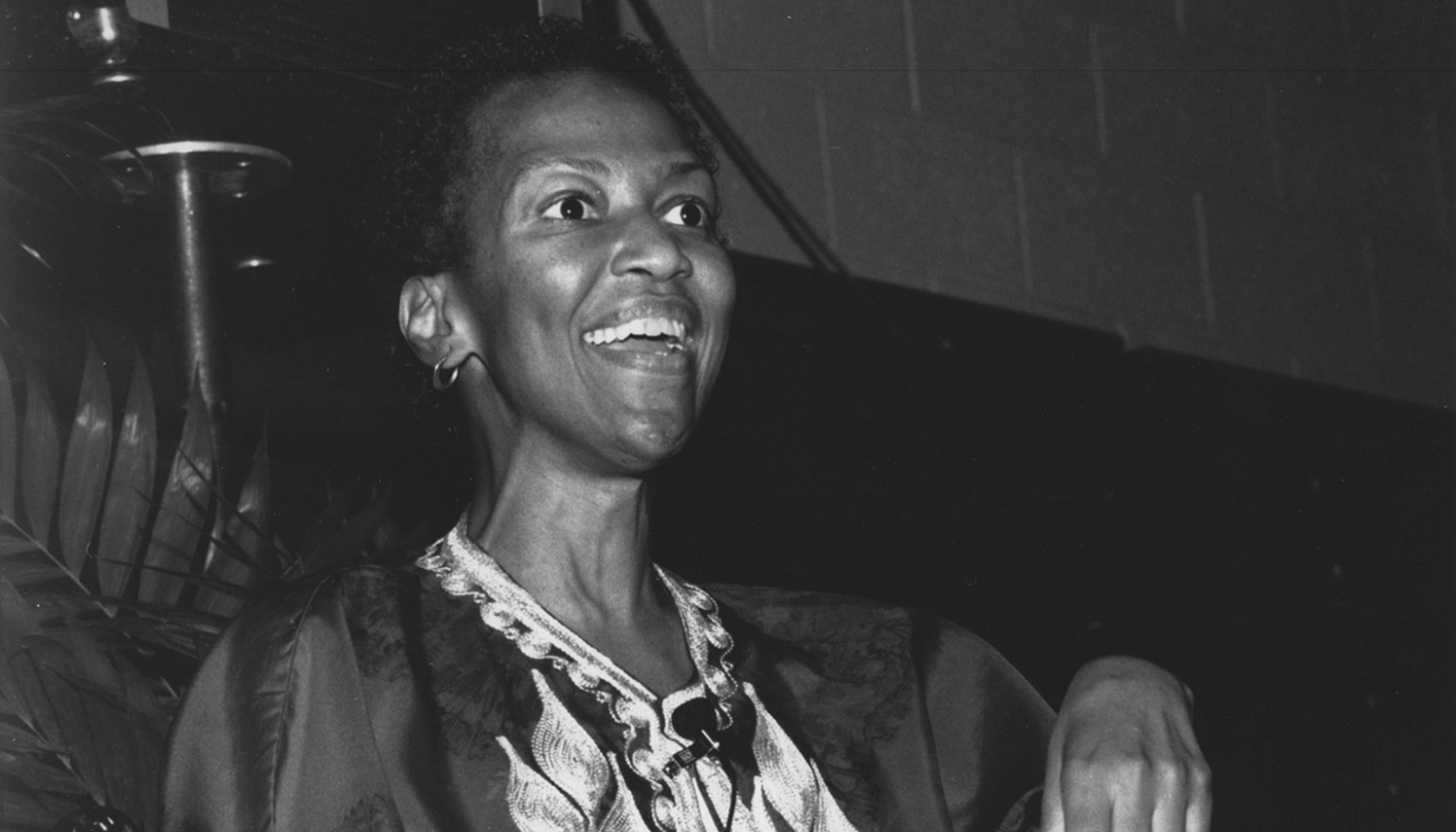 Hermana Thea Bowman en un evento de la Universidad Walsh celebrado el 18 de septiembre de 1989. (Katie Hutchison/Wikimedia Commons)