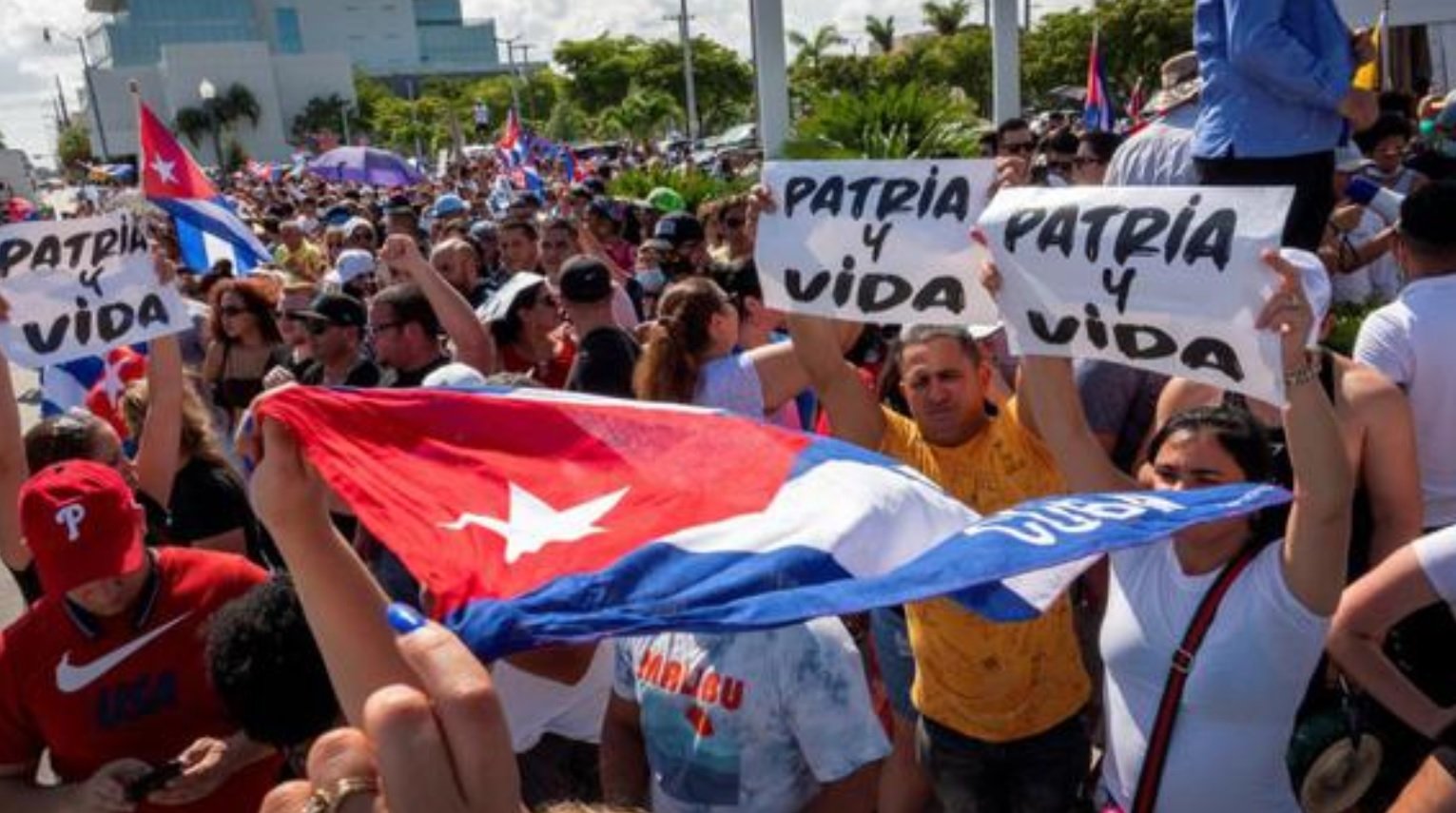 Protestas en Cuba el domingo 11 de julio, 2021. (Twitter Cristian Alonso)