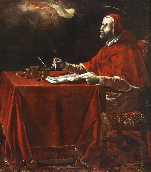 La obra representa a San Gregorio Magno, uno de los Padres de la Iglesia. Museo del Prado. (Imagen WikimediaCommons)