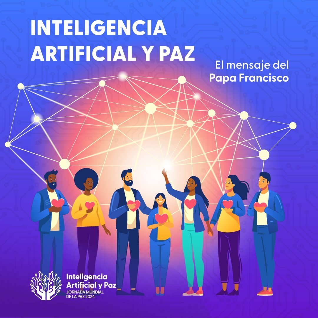 El Dicasterio para el Servicio del Desarrollo Humano Integral publicó esta ilustración el 14 de diciembre de 2023, con motivo de la presentación del mensaje del Papa Francisco para la Jornada Mundial de la Paz del 1 de enero de 2024. (Foto CNS/ Dicasterio para el Servicio del Desarrollo Humano Integral)