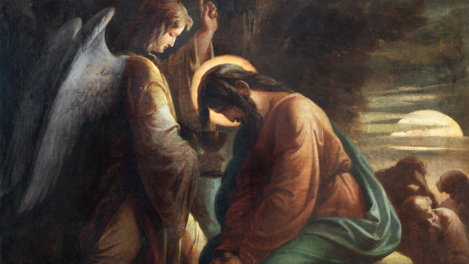 Pintura de Jesús en el Huerto de Getsemaní en el interior de la iglesia de San Juan Evangelista de Viena, obra del austriaco Carl Joseph Geiger, 1822-1905.(Shutterstock)