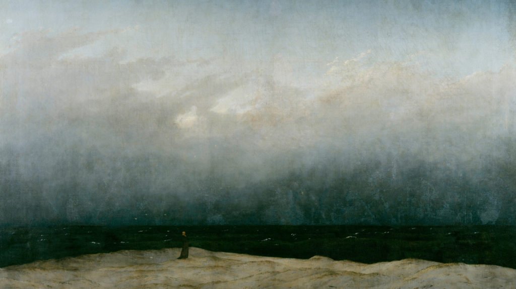 «El monje junto al mar», de Caspar David Friedrich, 1774-1840, alemán. (Wikimedia Commons)