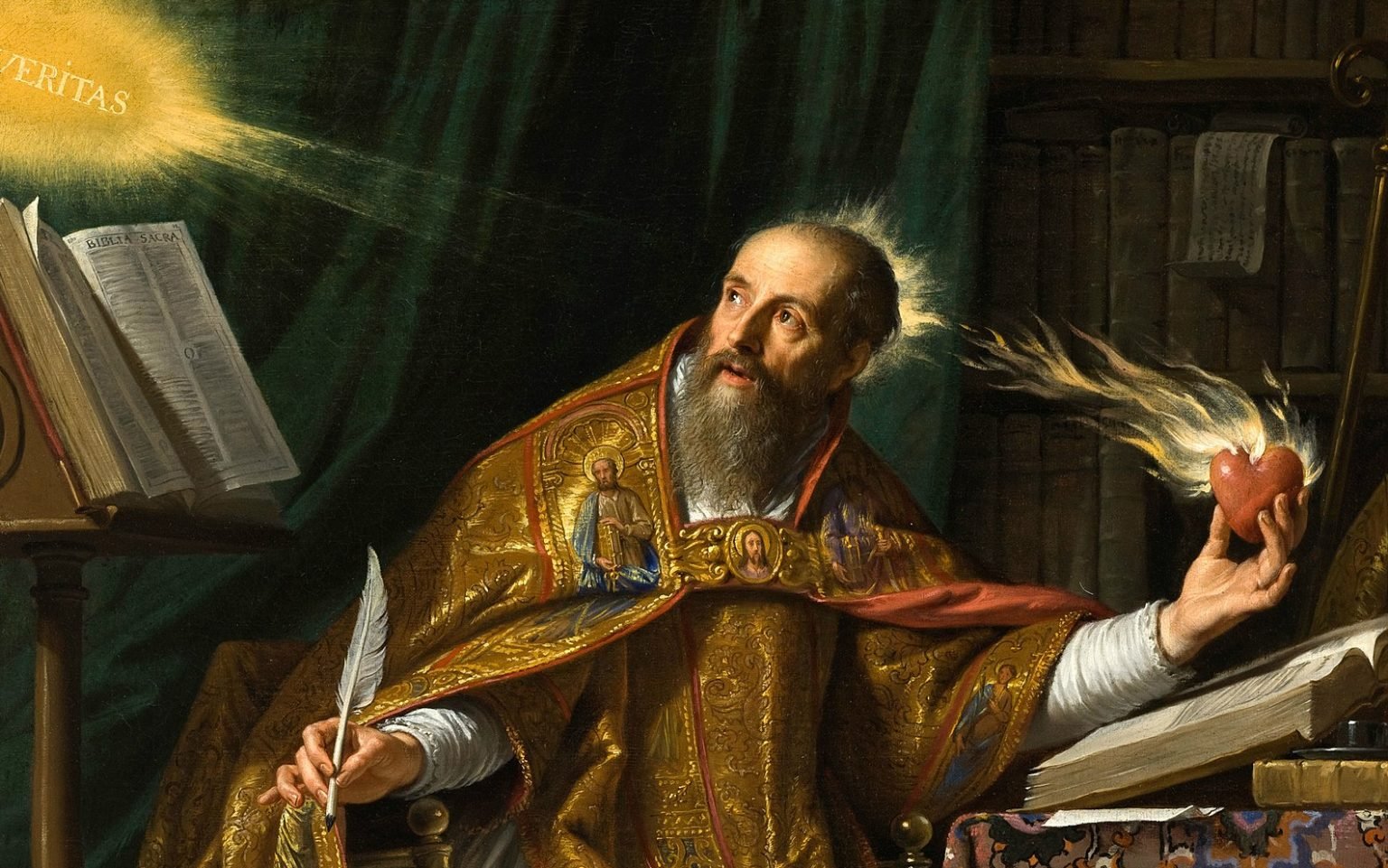 "San Agustín", por Philippe de Champaigne, 1602-1674, francés. (Wikimedia Commons)