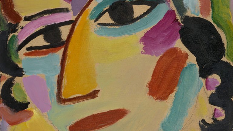 “Mystical Head: Galka”, de Alexei Jawlensky (1864–1941), ruso. (Museo Norton Simon, colección The Blue Four Galka Scheyer)