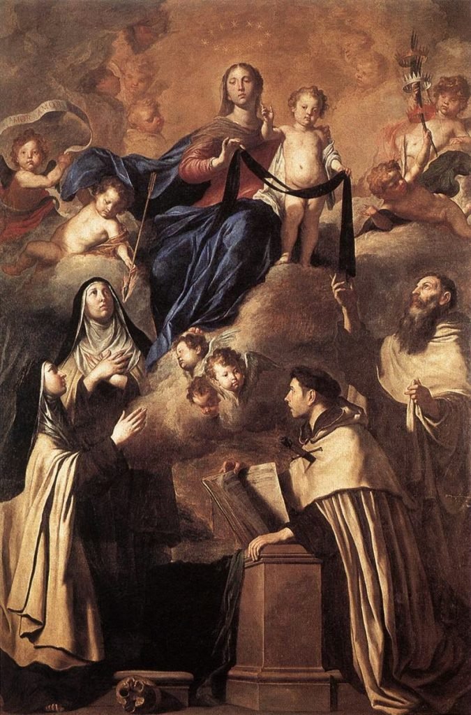 "Nuestra Señora del Carmen y los santos", obra de Pietro Novelli. (Wikipedia)