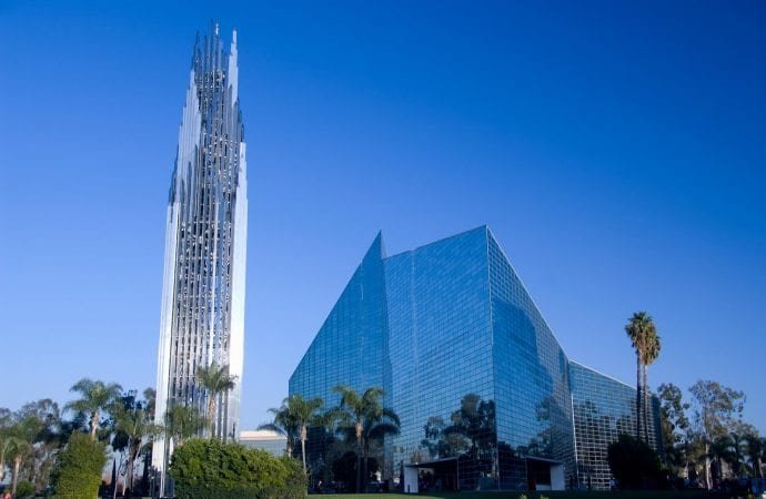 The former Crystal Cathedral in Orange County