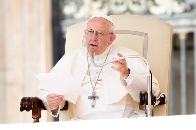 Pope Francis at the general audience Sept. 5