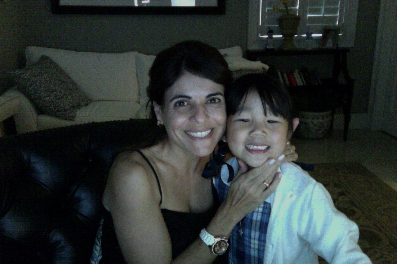 Dr. Christie with her adopted daughter Luli