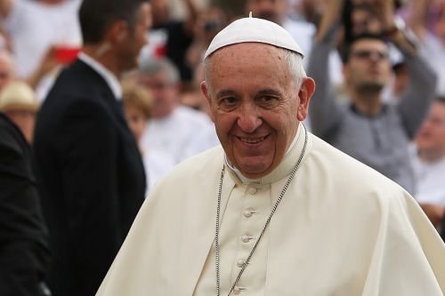 Pope Francis at the General Audience address in St. Peter's Square