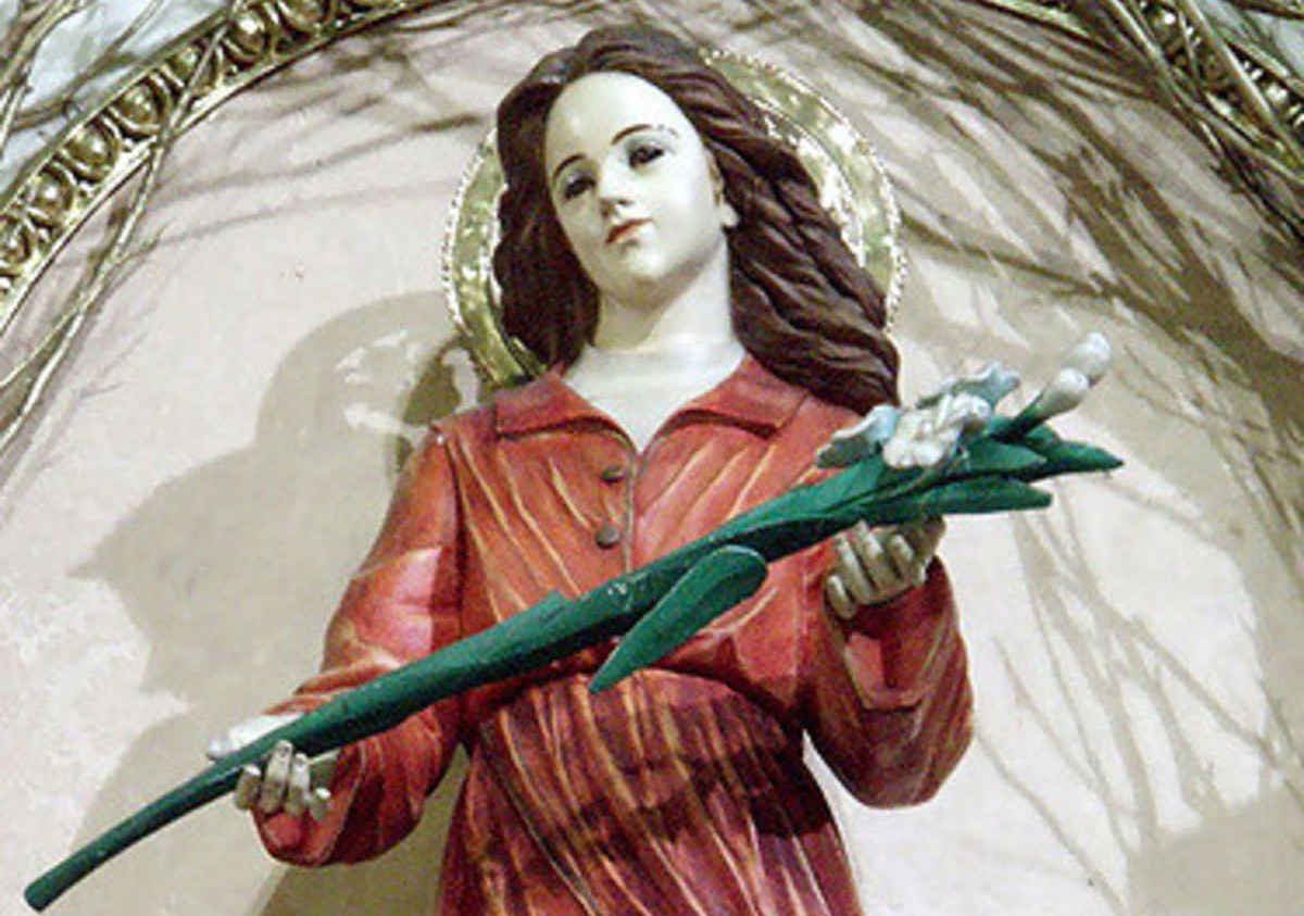Sculpture of St. Maria Goretti (FLICKR)