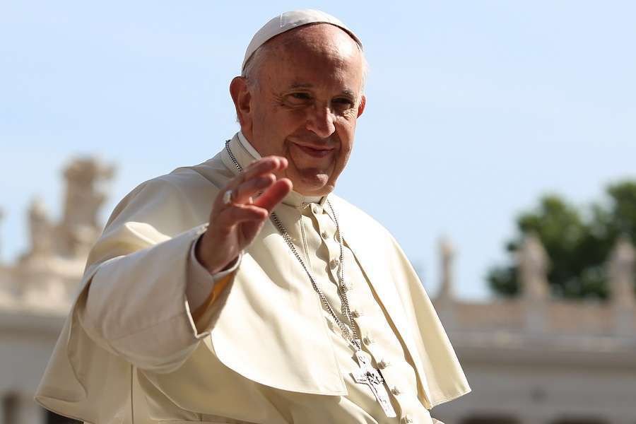 Pope Francis at the Wednesday general audience in St. Peter's Square June 22