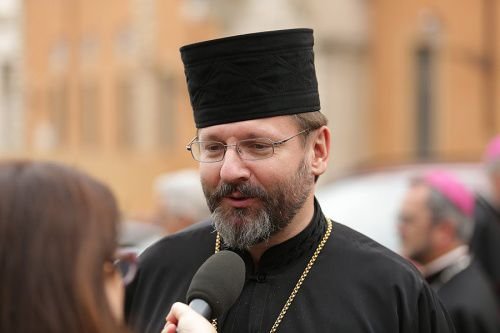 Major Archbishop Sviatoslav Shevchuk speaks to CNA at the Vatican