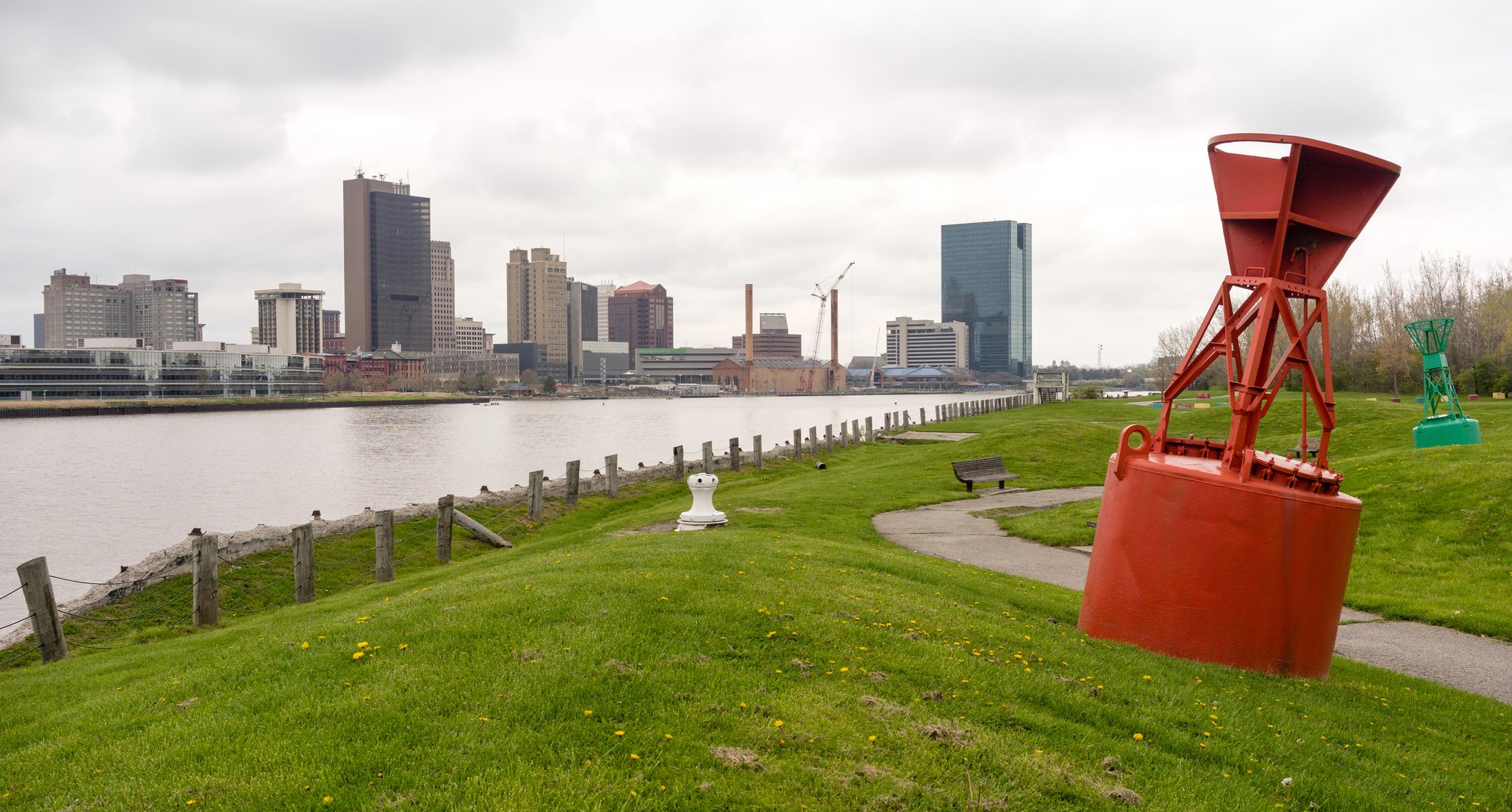 The Lake Erie waterfront in Toledo