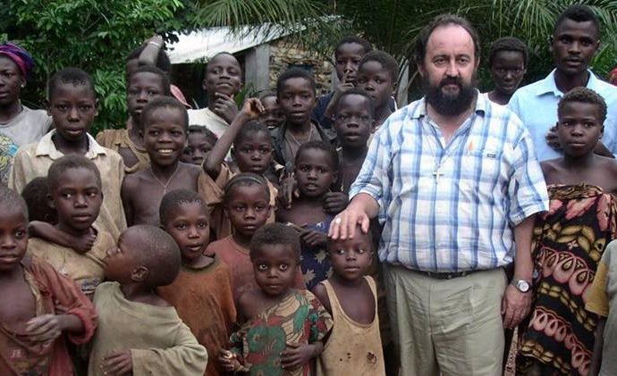 Spanish-born Bishop Juan José Aguirre Munoz of Bangassou in the Central African Republic