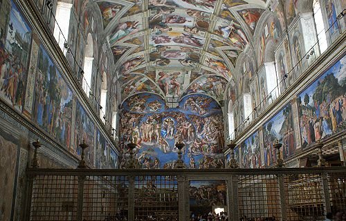 Sistine Chapel. Credit: Ramon Stoppelenburg via Flickr (CC BY-NC-SA 2.0).