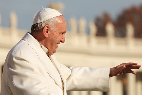 Pope Francis at the General Audience in St. Peter's Square