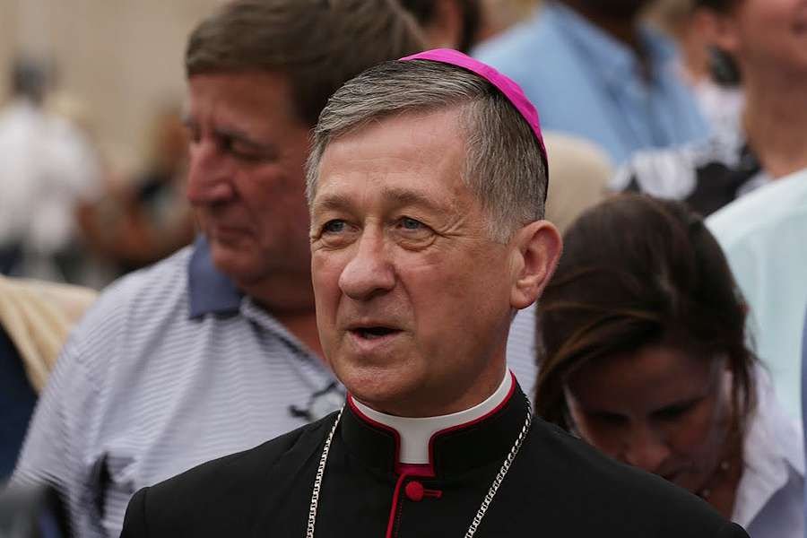 Archbishop Blase Cupich at the general audience in St. Peter's Square on Sept 2
