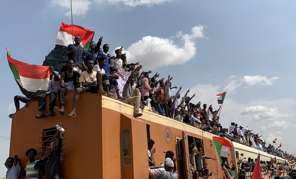 People in Khartoum