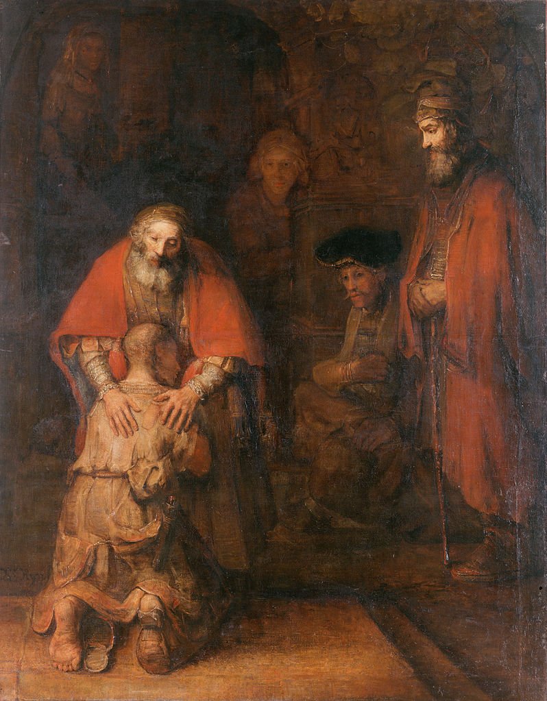 “The Return of the Prodigal Son,” by Rembrandt (1606-1669), Dutch.